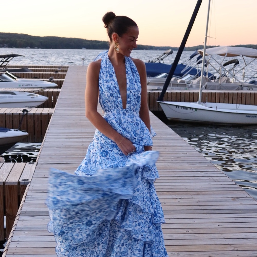 Couper x Gul Hurgel Sold out Halter Maxi Dress